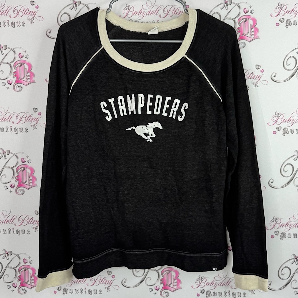 47 Stampeders Canada Calgary pull over long sleeve Graphic Sweatshirt
